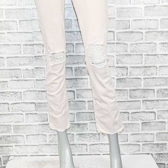 MOTHER Superior Denim High Waisted Rascal Ankle Jeans Soft Pink sz 25 - Picture 12 of 15